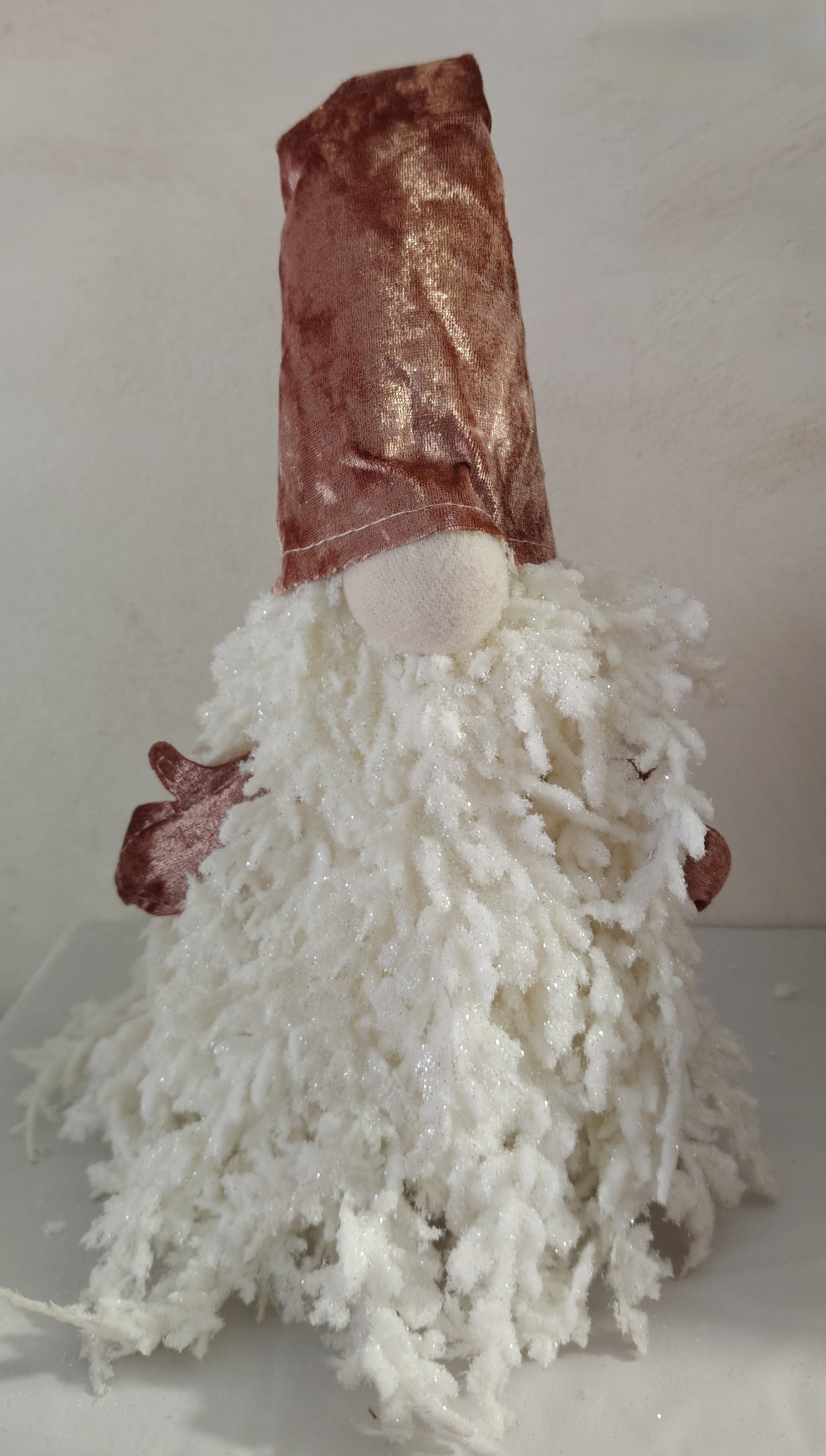 Elfo con barba bianca 55cm