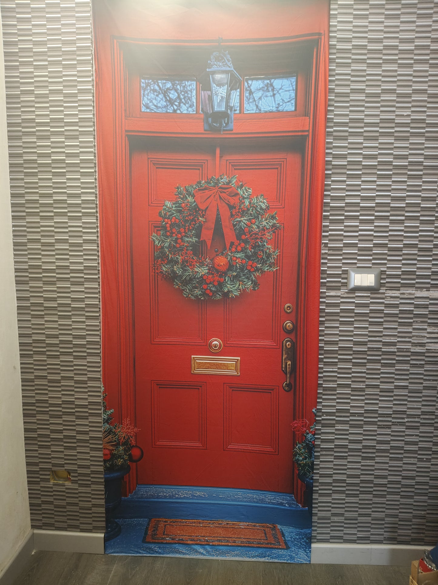 ๐ Copri Porta Natalizio in Tessuto Bielastico 90x220 cm โ 8 Fantasie Festive!