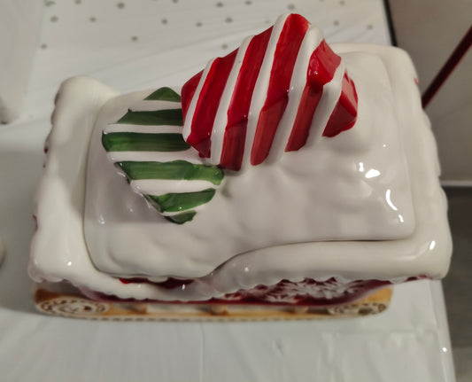 Biscottiera Slitta Natalizia