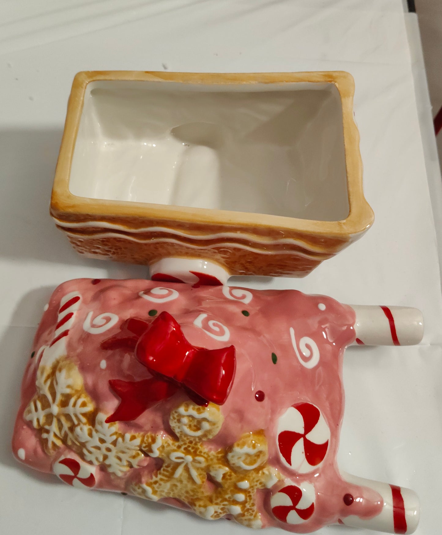 Biscottiera Carrettino Rosa