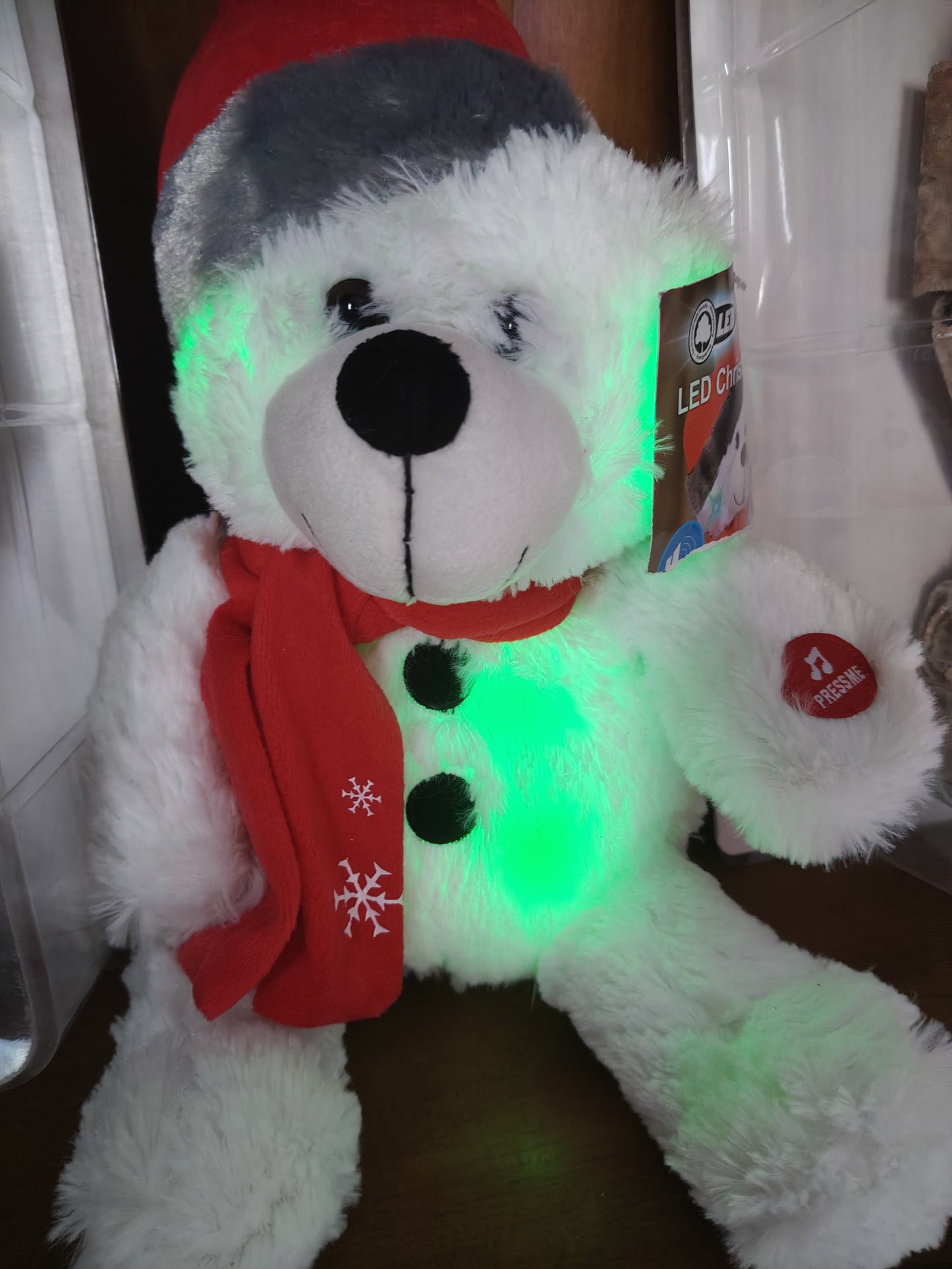 🧸 Peluche Natalizio Orsetto o Renna con Musica e Luci LED Colorate – Magia per Grandi e Piccini!