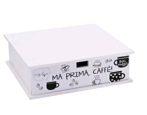 Portacialde in Legno β Bianco o Tortora | Eleganza e Ordine nella Tua Cucina