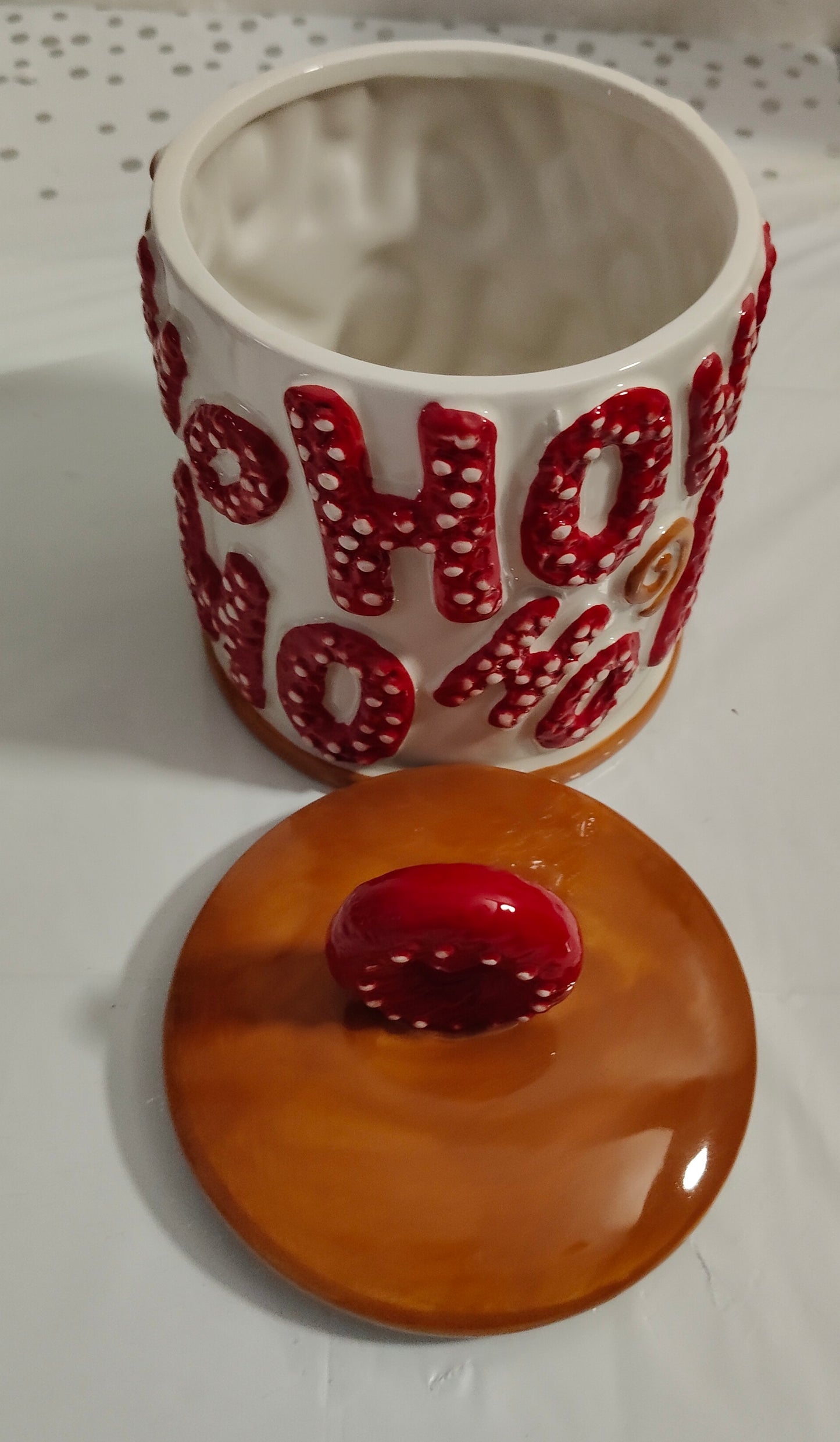 Biscottiera "Ho Ho Ho" Natalizia