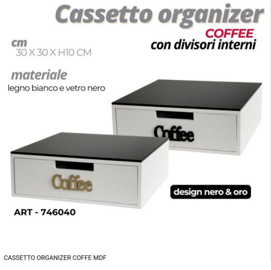 Cassetto organizer caffè