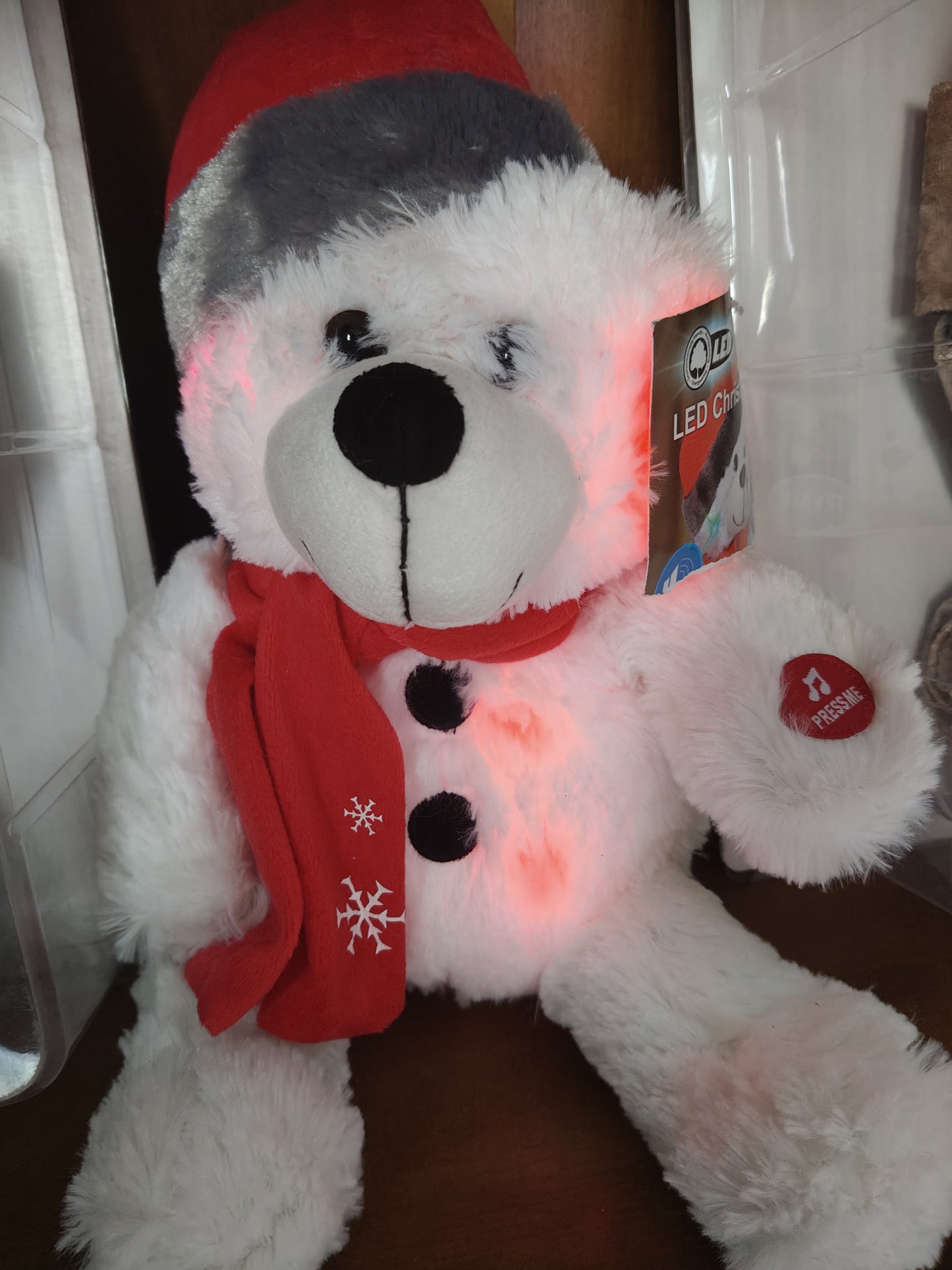 🧸 Peluche Natalizio Orsetto o Renna con Musica e Luci LED Colorate – Magia per Grandi e Piccini!