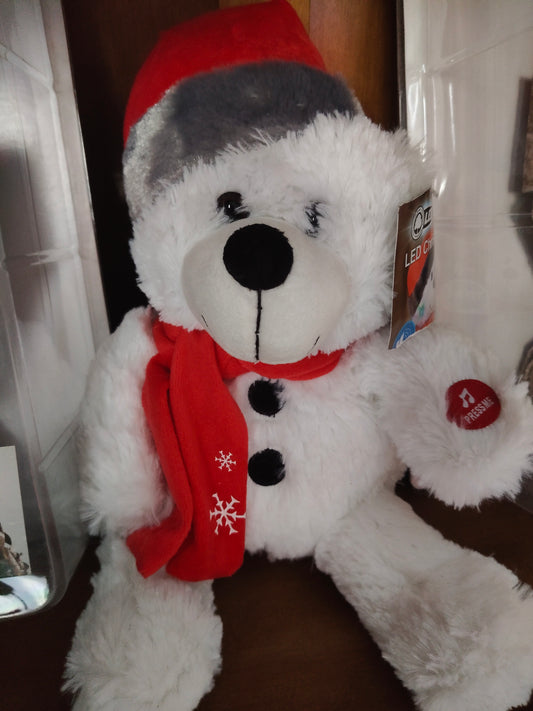 🧸 Peluche Natalizio Orsetto o Renna con Musica e Luci LED Colorate – Magia per Grandi e Piccini!