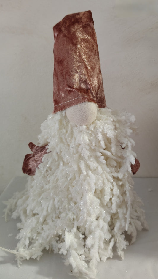 Elfo con barba bianca 55cm