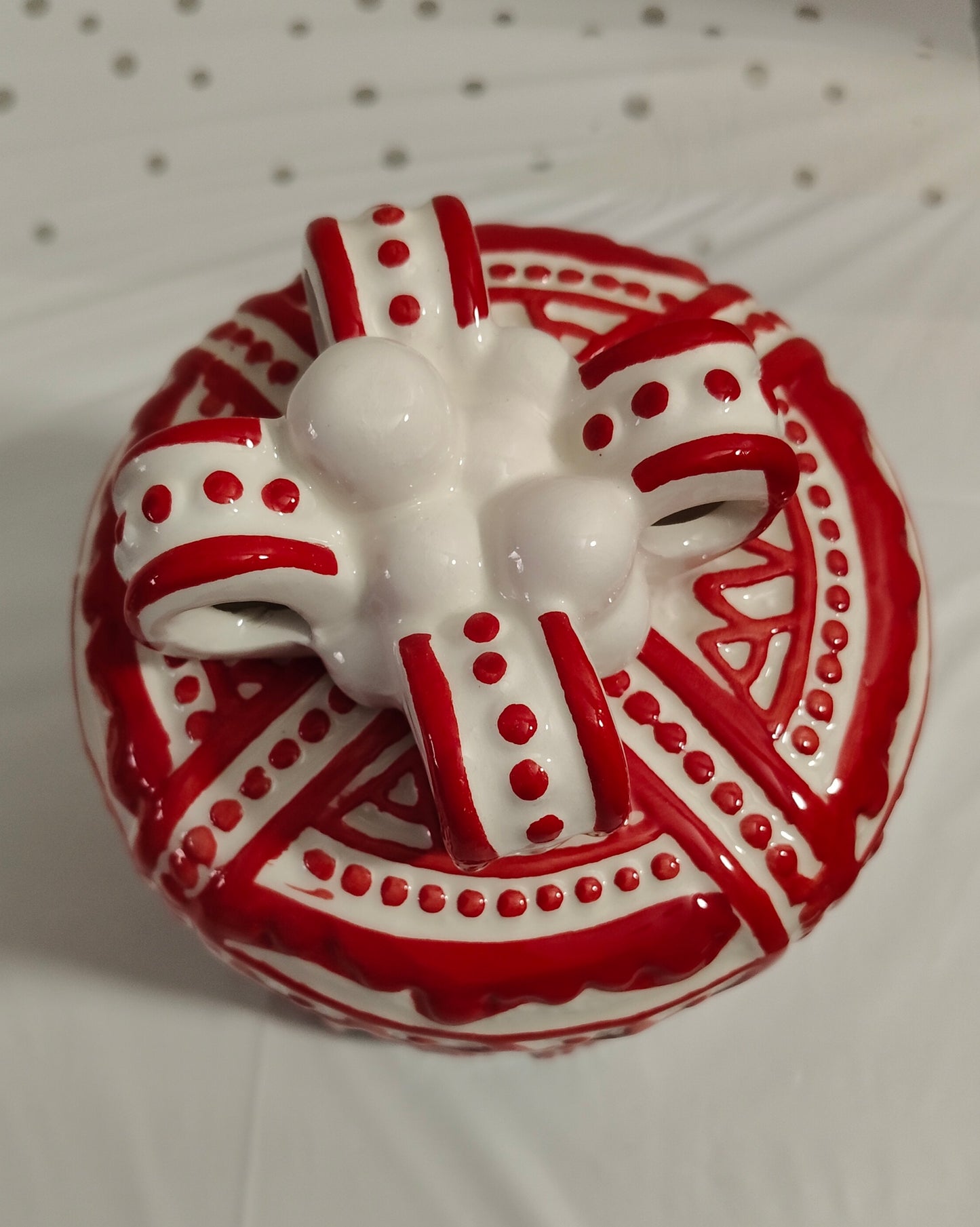 Biscottiera in Ceramica Pacchetto Regalo Cilindrico