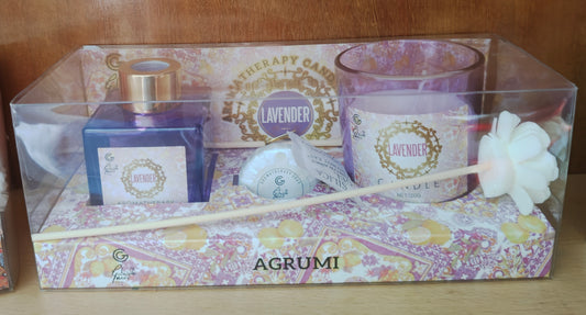 Set Profumatore per Ambiente – Candela, Saponetta e Diffusore con Bastoncini Mikado 🌸✨