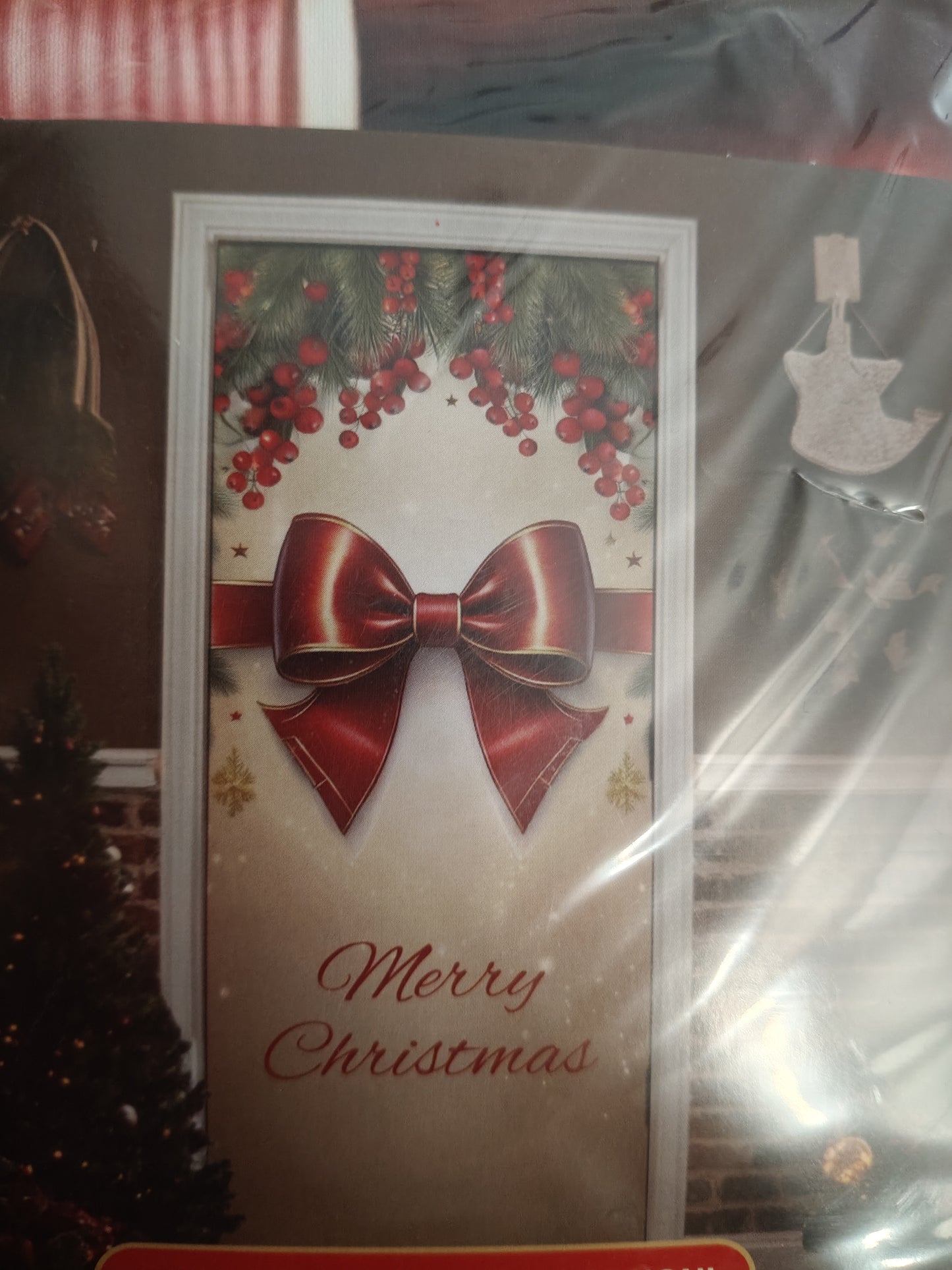 🎄 Copri Porta Natalizio in Tessuto Bielastico 90x220 cm – 8 Fantasie Festive!