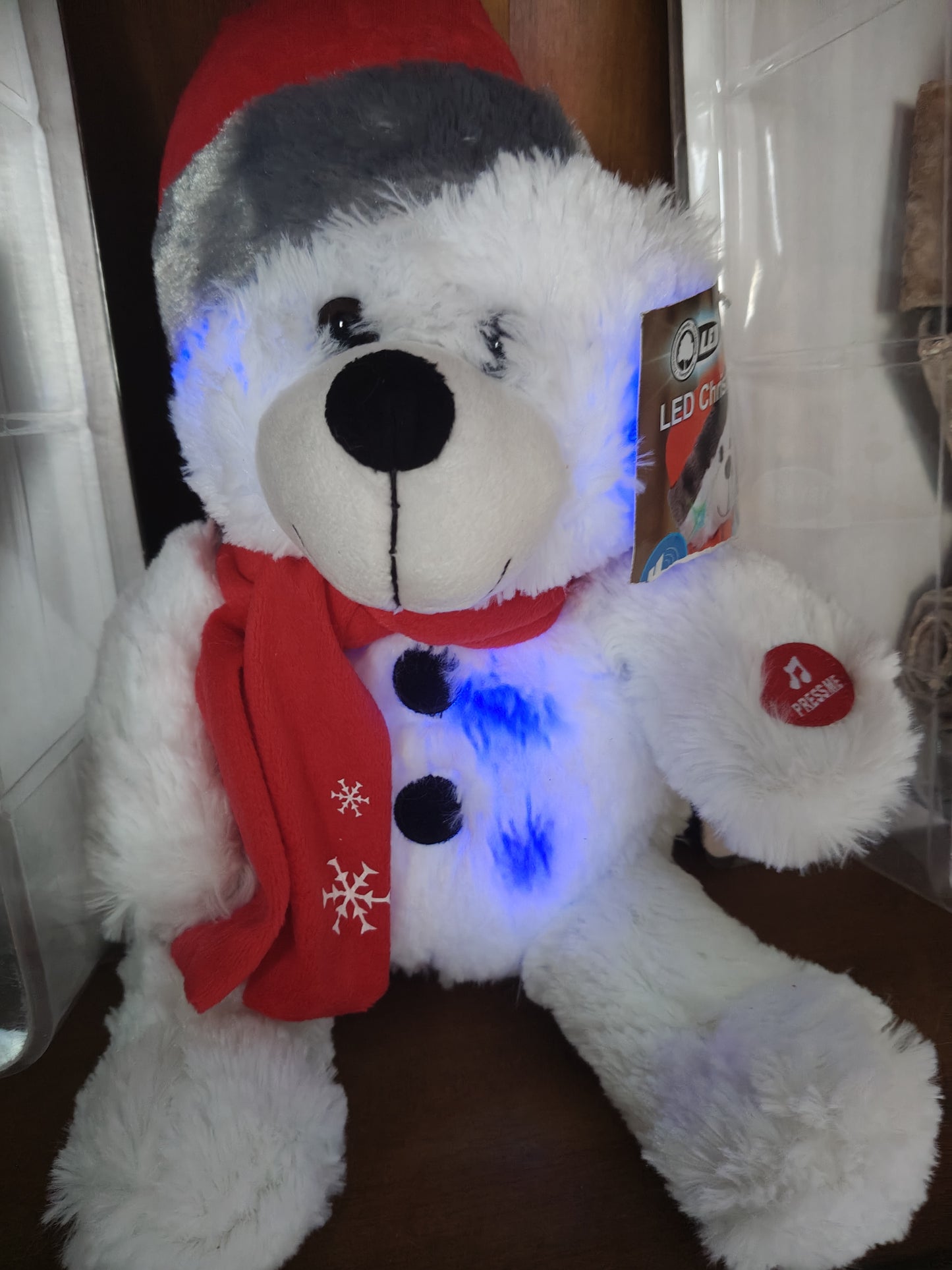 🧸 Peluche Natalizio Orsetto o Renna con Musica e Luci LED Colorate – Magia per Grandi e Piccini!