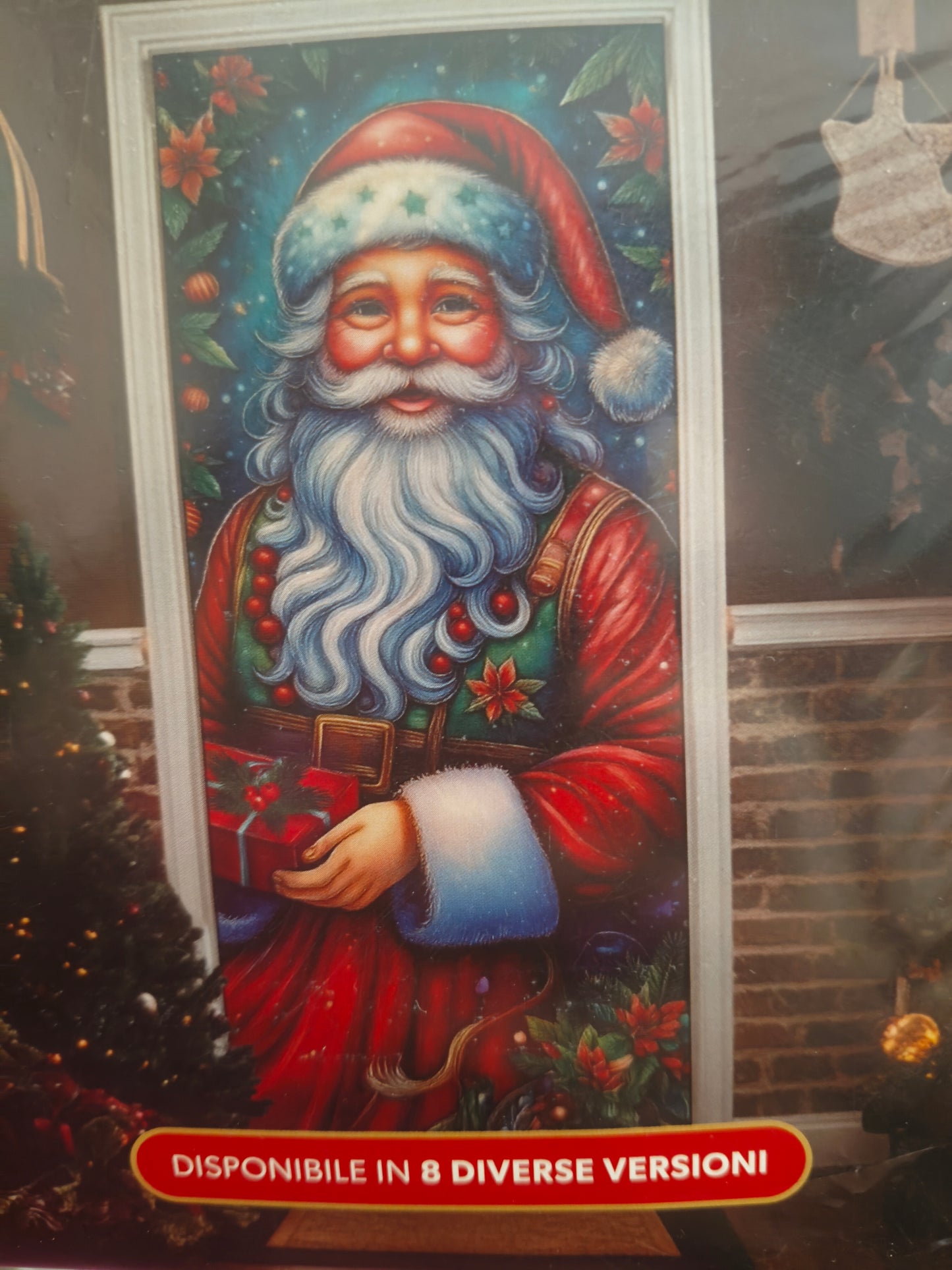 🎄 Copri Porta Natalizio in Tessuto Bielastico 90x220 cm – 8 Fantasie Festive!