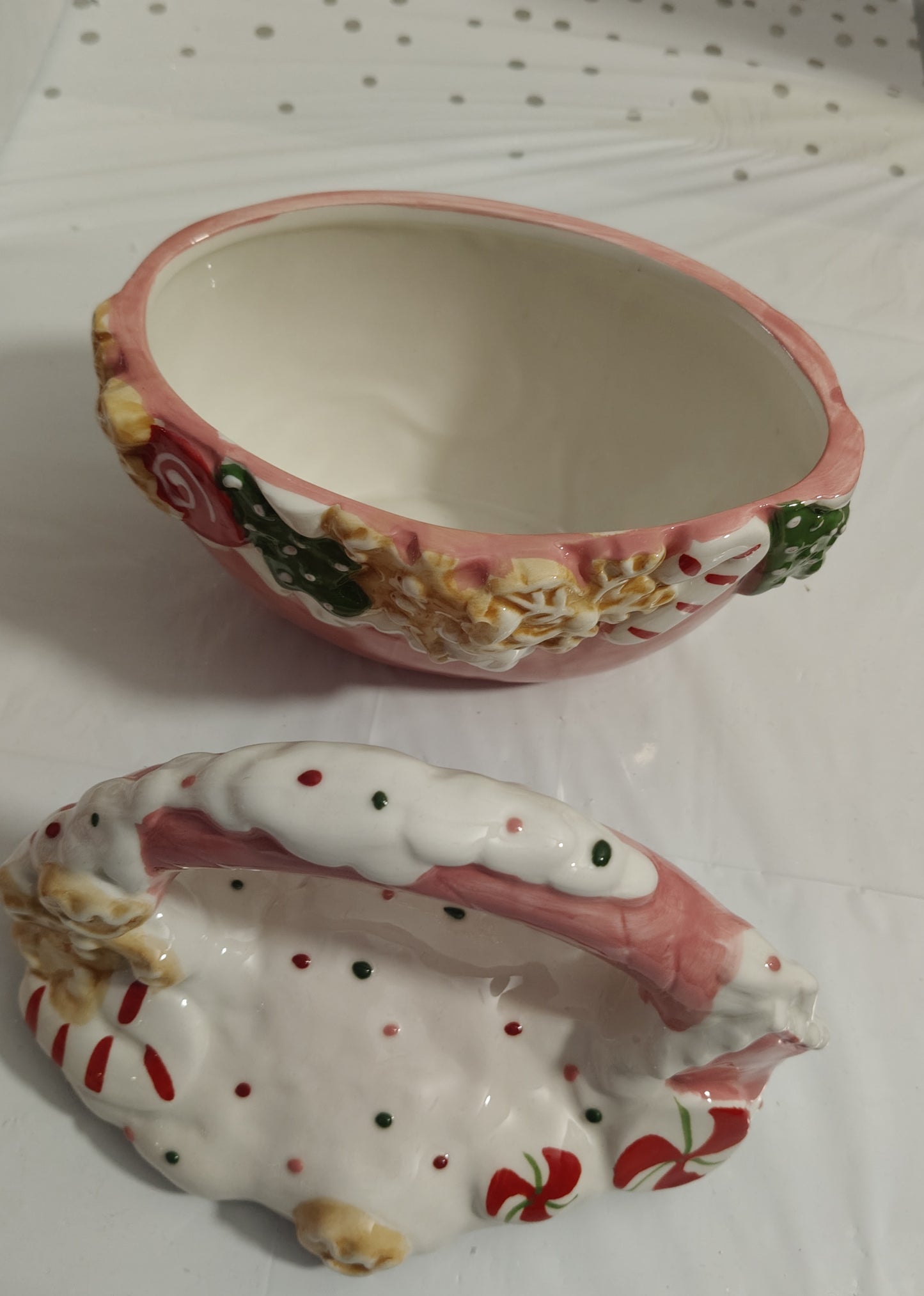 Biscottiera a forma di cestino rosa ( Media )