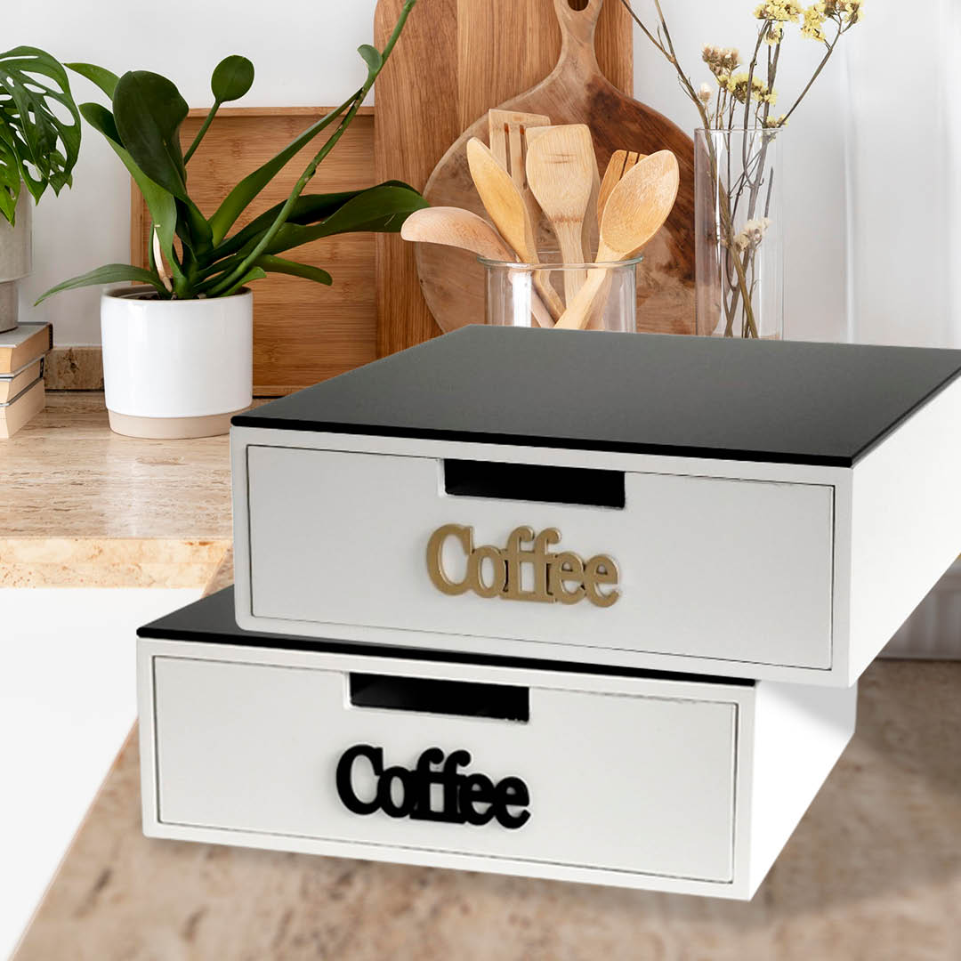 Cassetto organizer caffè