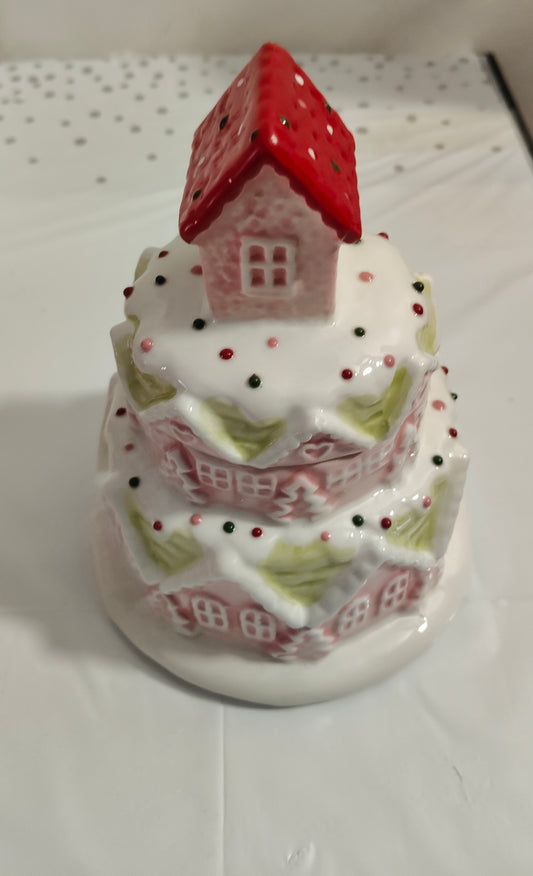 Biscottiera Torta Rosa