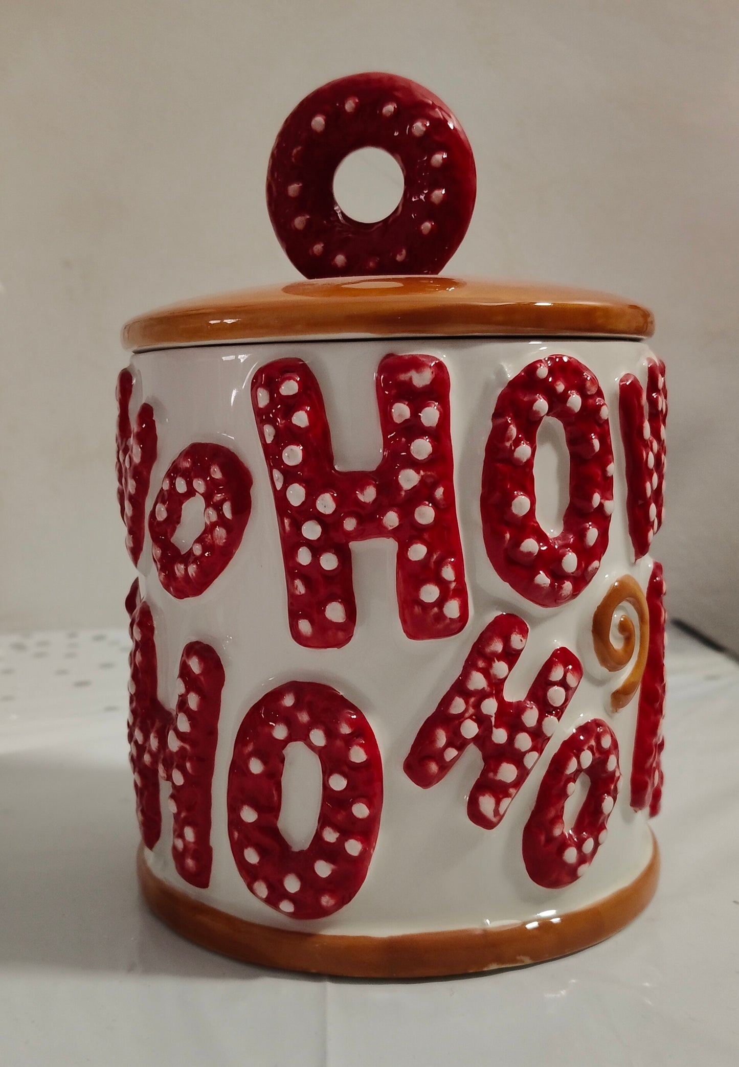 Biscottiera "Ho Ho Ho" Natalizia