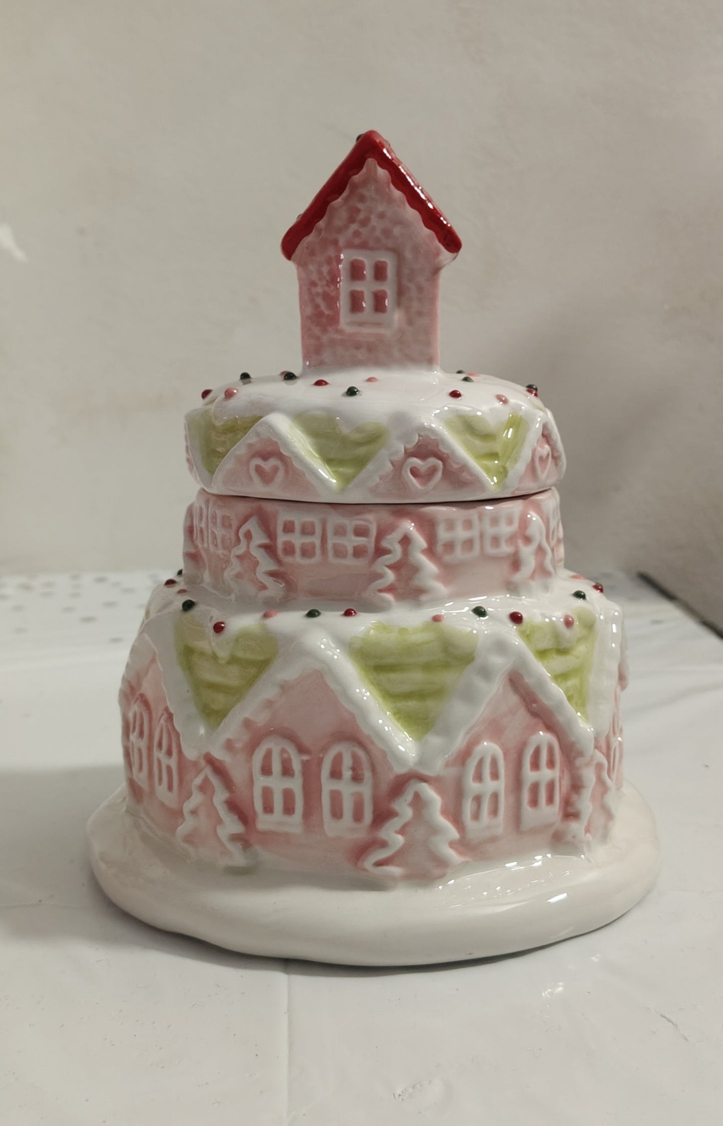 Biscottiera Torta Rosa